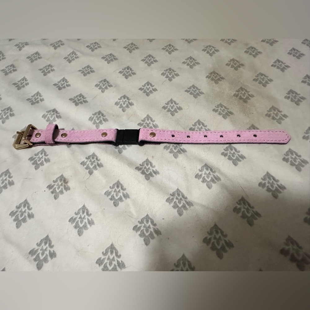Genuine Pink Cat or Dog Collar